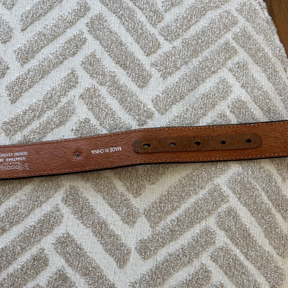 Nocona Ladies Embossed Brown Belt with Cross Buckle